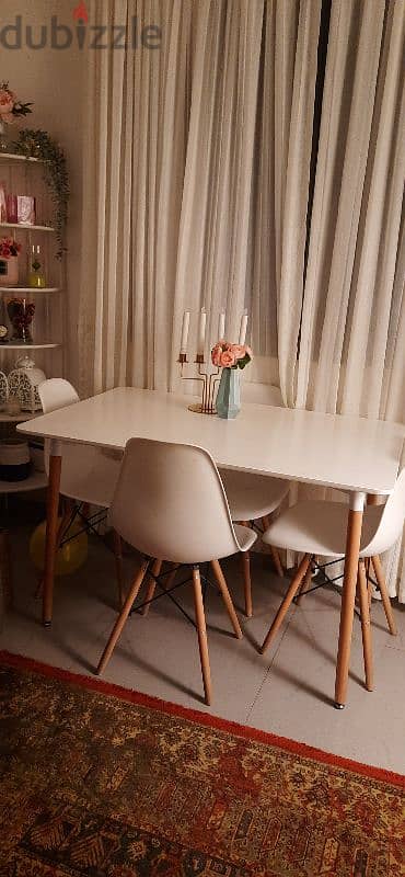 daphne 4 seater dining table chair 4