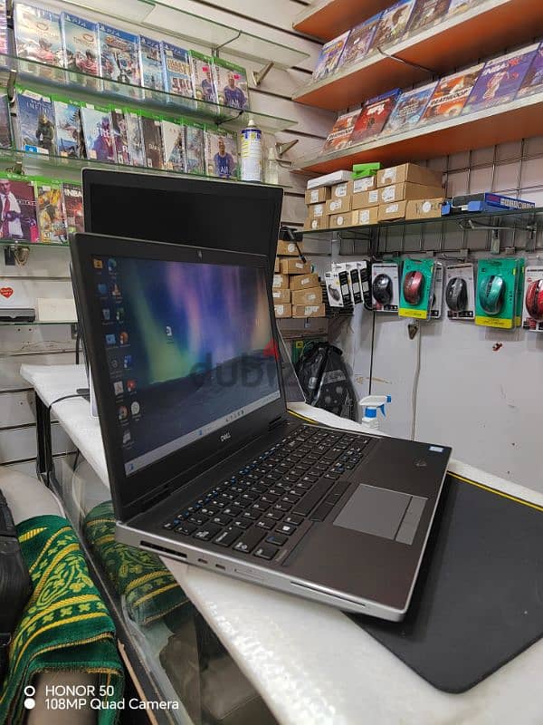 dell precision core i7 9 generation Ram 16 2 Hard ssd ديل جيل تاسع 6