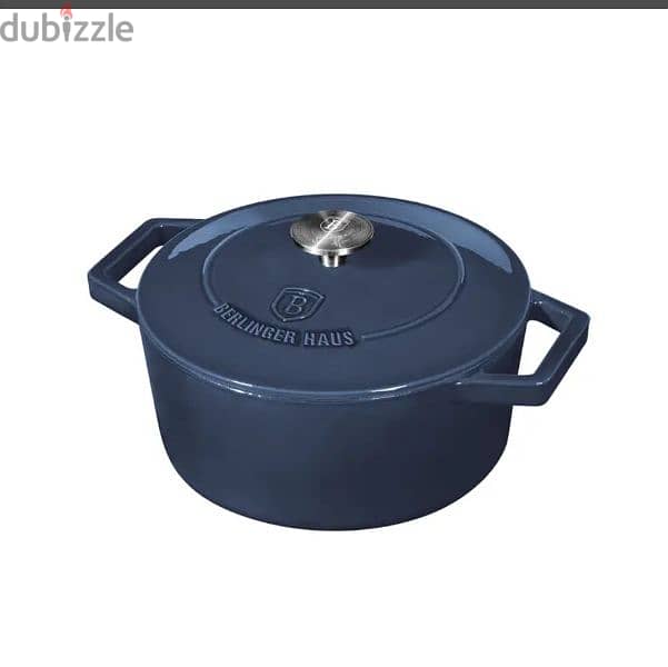 Cast Iron Petite Casserole Berlinger Haus BH-6521 Аquamarine Collectio 1