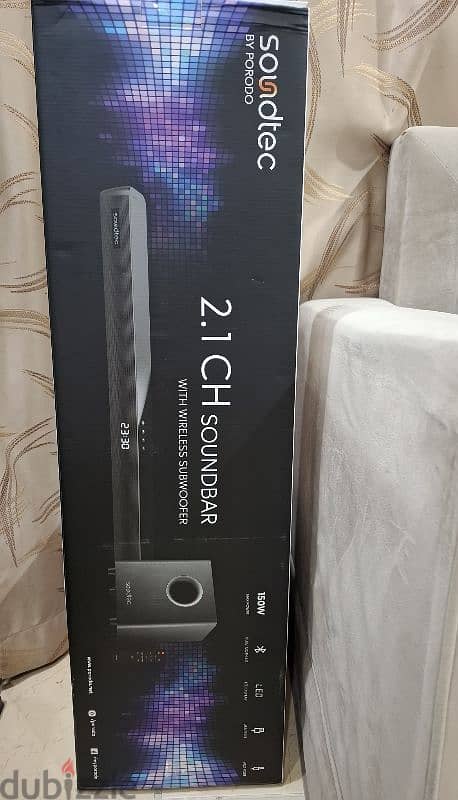 NEW SOUNDTEC 2.1 SOUNDBAR WITH WIRELESS SUBWOOFER For Sale 1