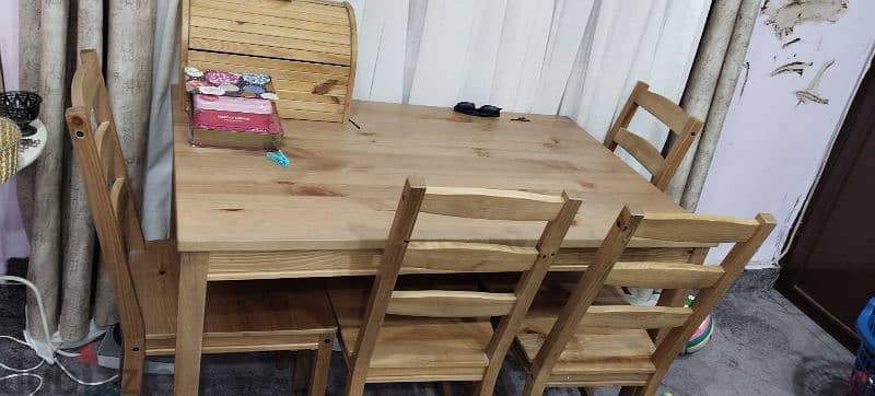 Ikea wooden dinning table 2