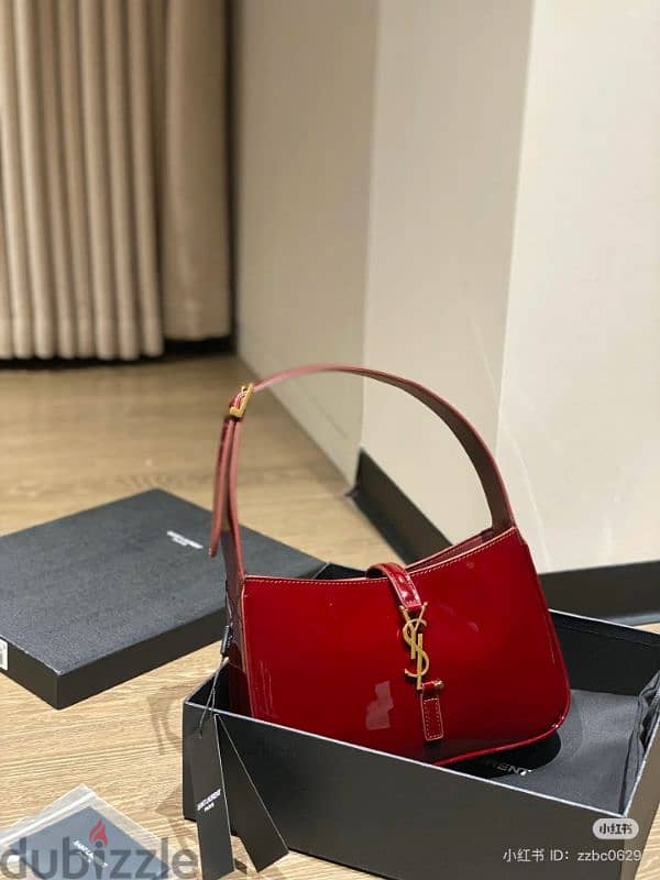 YSL side bag leather 1