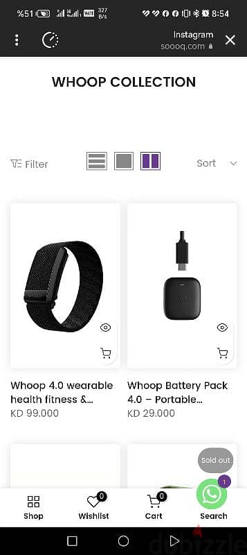 Whoop watch 4 and  Battery Pack 4.0 1