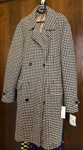 Lauren By Ralph Lauren Houndstooth Coat 0