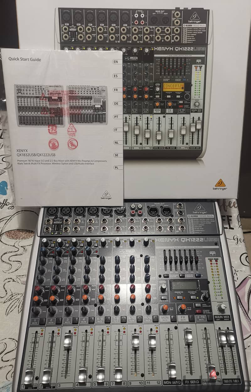 BRAND NEW BEHRINGER QX1222USB AUDIO MIXER 0