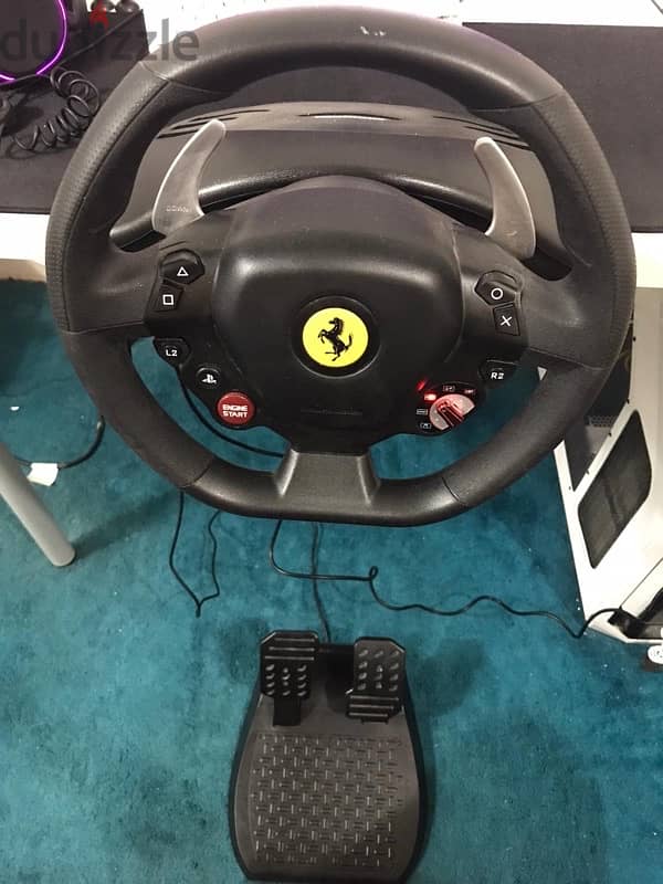 Steering racing wheelسكان Thrustmaster T80 0