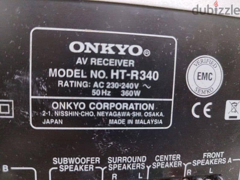 onkyo avr htr340 fornsale 4