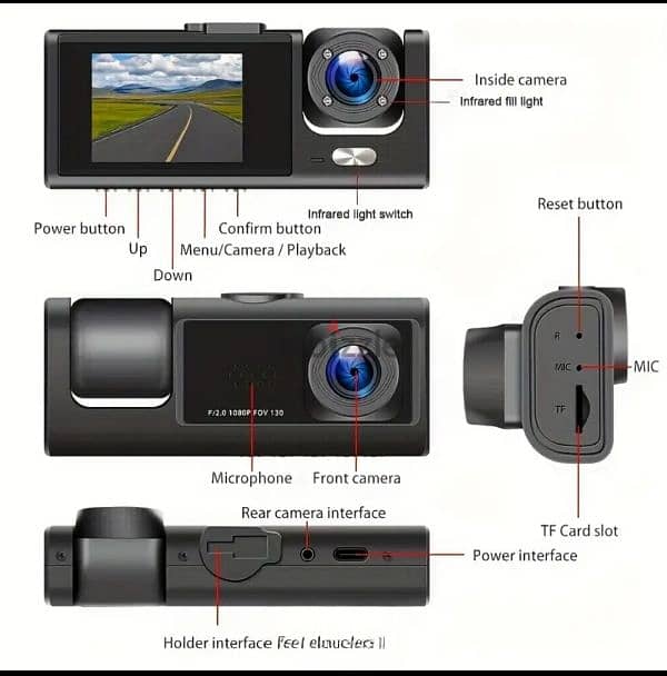 Dashcam For Car with SD card 2