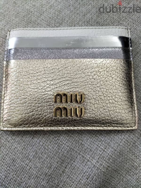 MIU MIU original leather card wallet 0