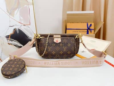 LV side bag leather crossbody