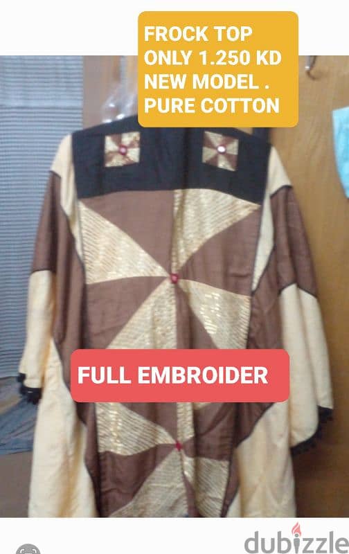 full golden colour embroider big size pure cotton 0