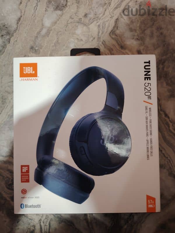 سماعة JBL tune 520bt جديدة 0