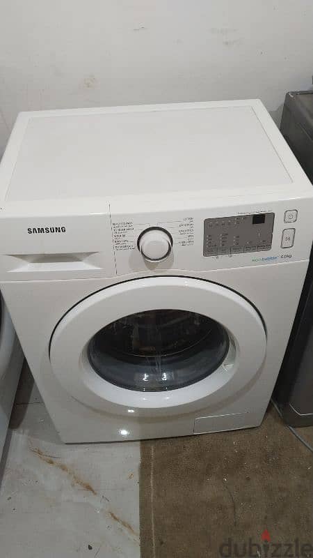 Samsung washing machine front load fully automatic 6 kg 1