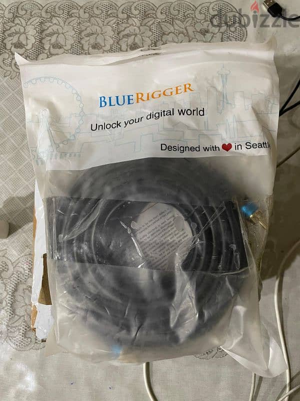 subwoofer cable Blue rigger 10 meter high quality 0