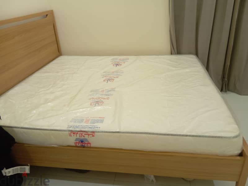 King size bed with mattress 1