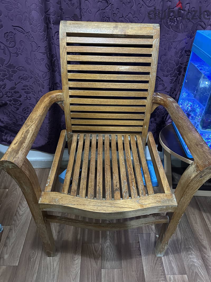 Two wooden chairs for sale 0