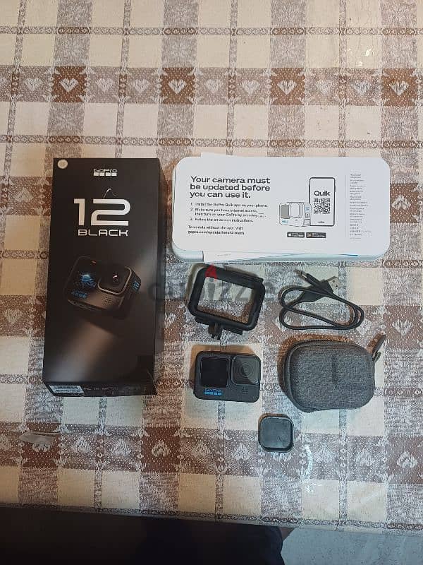 Gopro black 12 with extra accessories 0