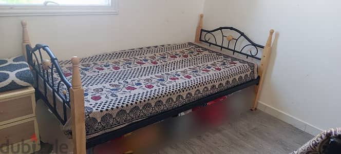 Metal single bed for sale