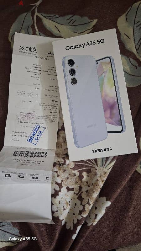 Samsung A35 ice blue 8gb 128gb like new 4