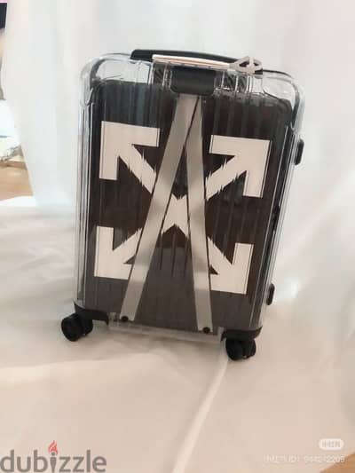 Rimowa and off white luggage