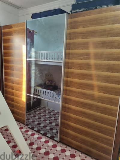 wooden wardrobe