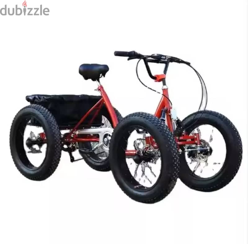 Lightweight Fat Tire 6 Speed Pedal 4 Wheel Off Road Quad Bike Bicycle 1