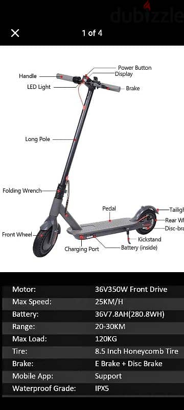 New Rohan Wings Ht02 Electric Scooter For Sell in All Kuwait Delivery 9