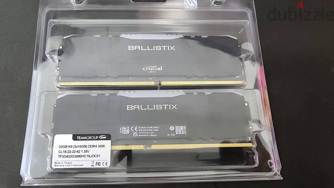 DDR4 Ram 4x8 3600MHz for sale (corsair, Crucial) 1