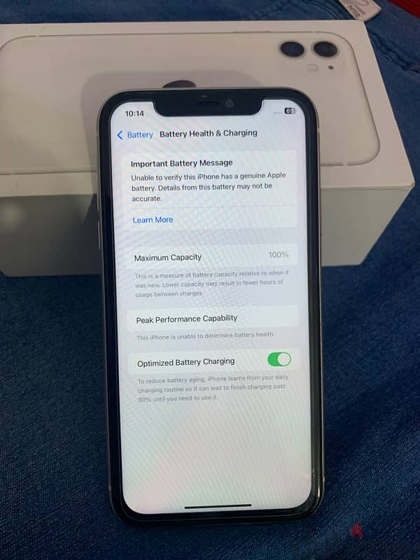 iPhone 11 …128gb battery 100% battery display change 2