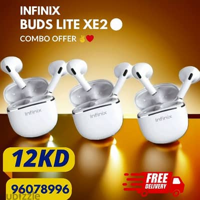 Infinix Buds Lite XE-23 Combo Offer – 3 Pcs for Just 12KD!