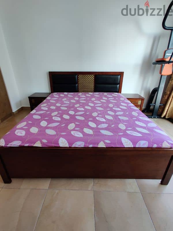 Dining Table ,  Dressing Table , Bed king size both sides drawers 2