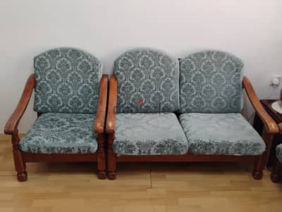 2+2+1+1 Seater Wooden Sofa