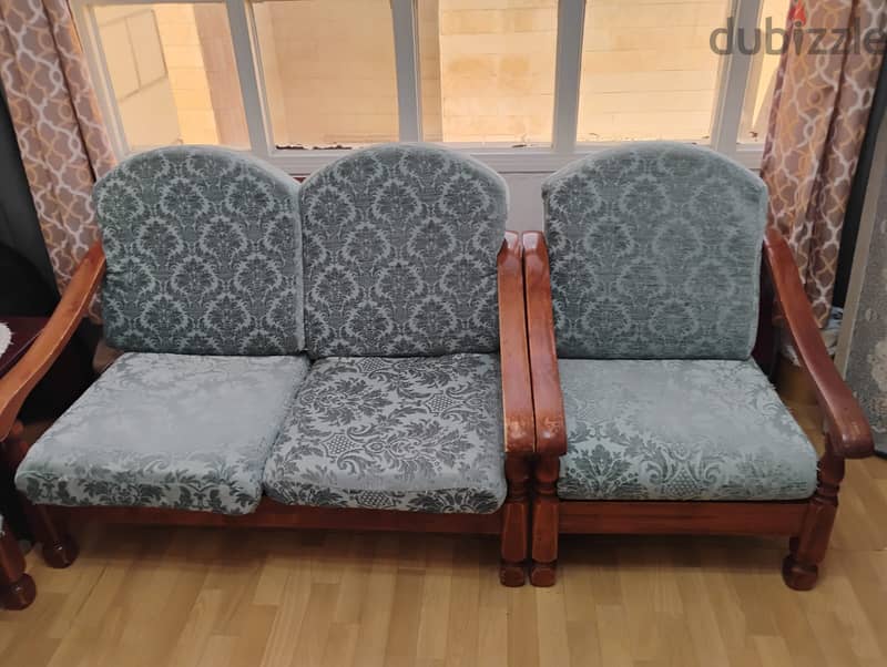 2+2+1+1 Seater Wooden Sofa 2