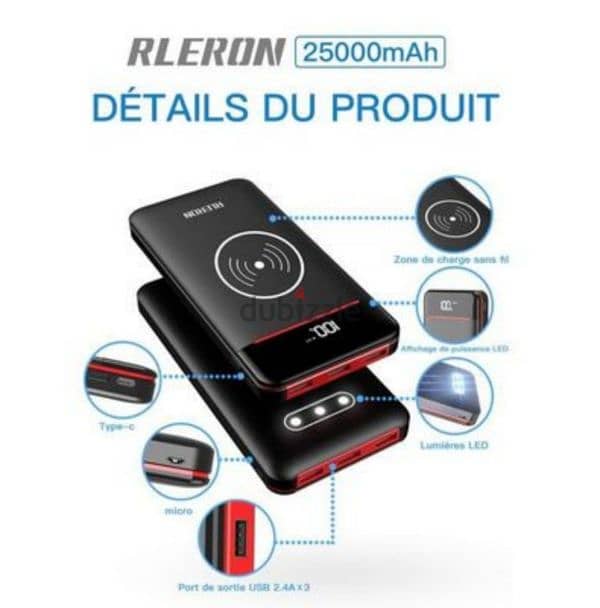 RLERON Portable Wireless Power Bank 1