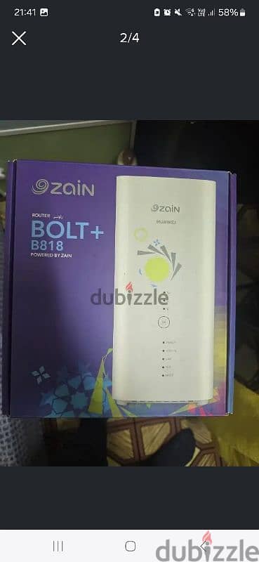 Huawei 4g Blot + Zain router for sale 1