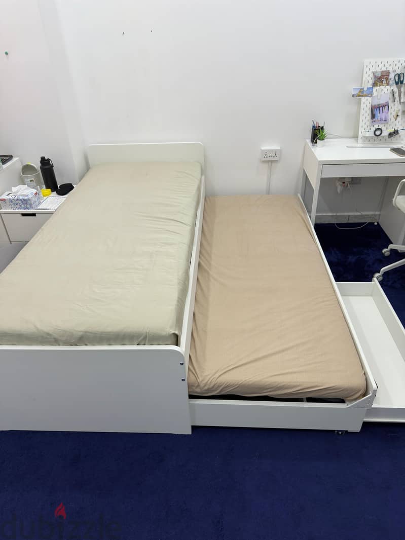 Ikea bedHardly used same as new at cheap price 1