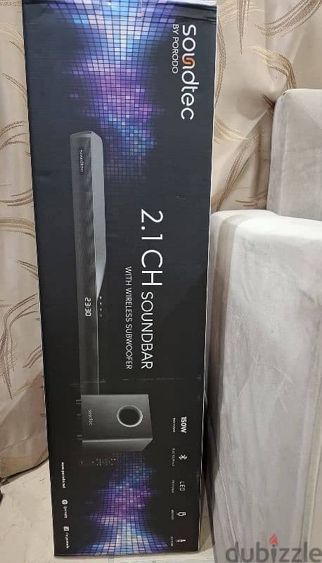 New PORODO SOUNDBAR WITH WIRELESS SUBWOOFER FOR SALE 0