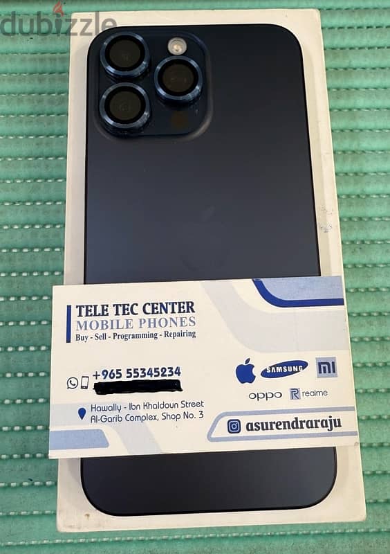 iPhone 15 Pro Max 256 gb Blue titanium Used! 1