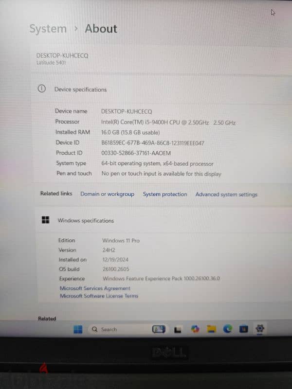 Dell Latitude 5401 i5 (H) 9th gen 16GB RAM 6