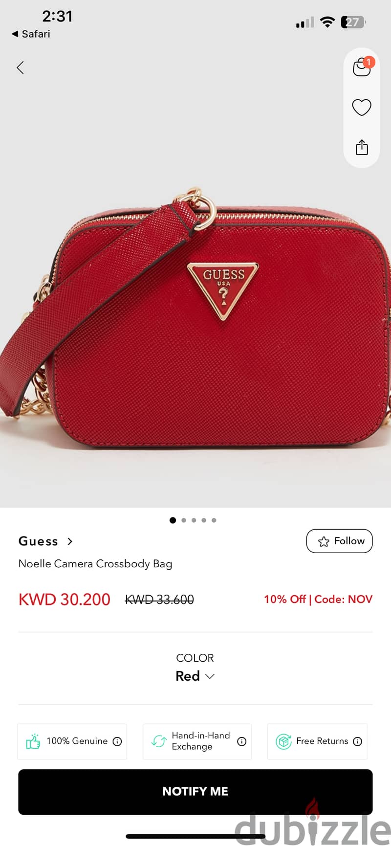 BRAND NEW GUESS CROSSBODY 0