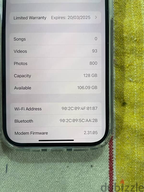 I phone 15 128gb 89% battery good condition exchange I phone 14pro 1