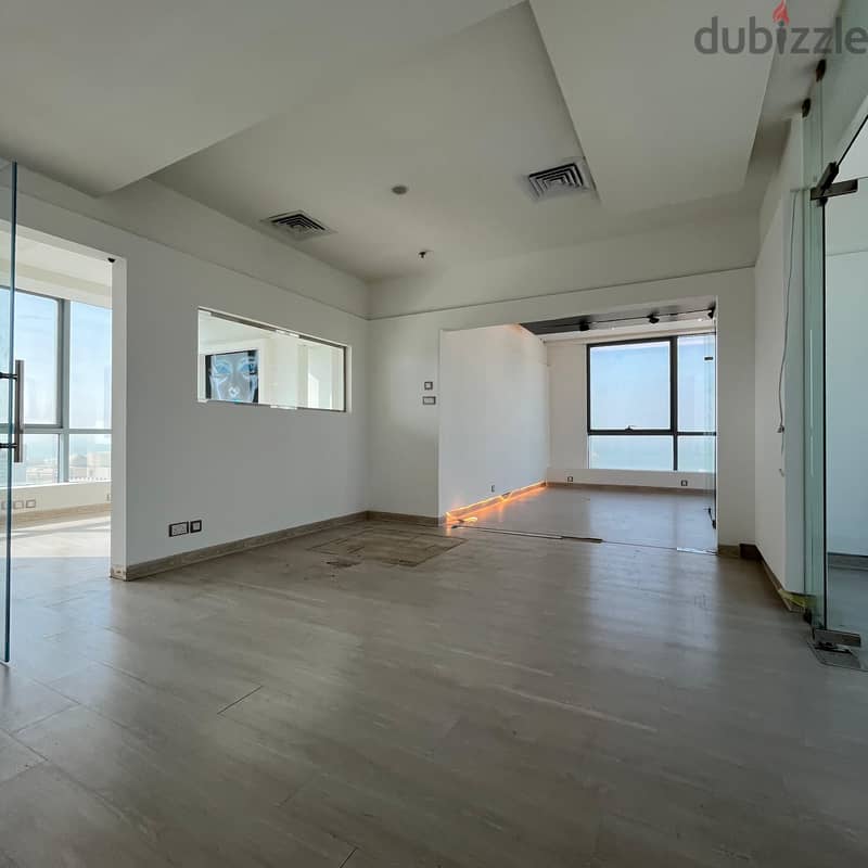 Commercial floor with sea view for rent in sharq , block 5 0