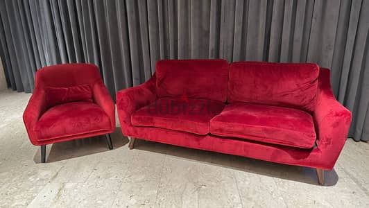 4 Person setting Sofa Maroon Color