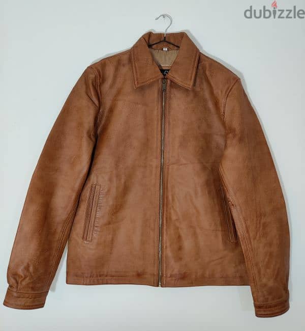 Camel brown Leather jacket 0