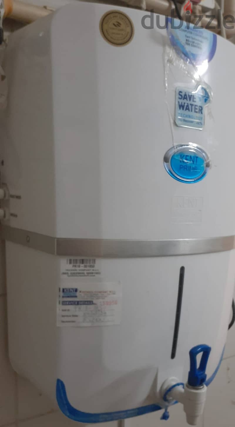 Kent Water Filter In Excelleent Condition For Sale 1