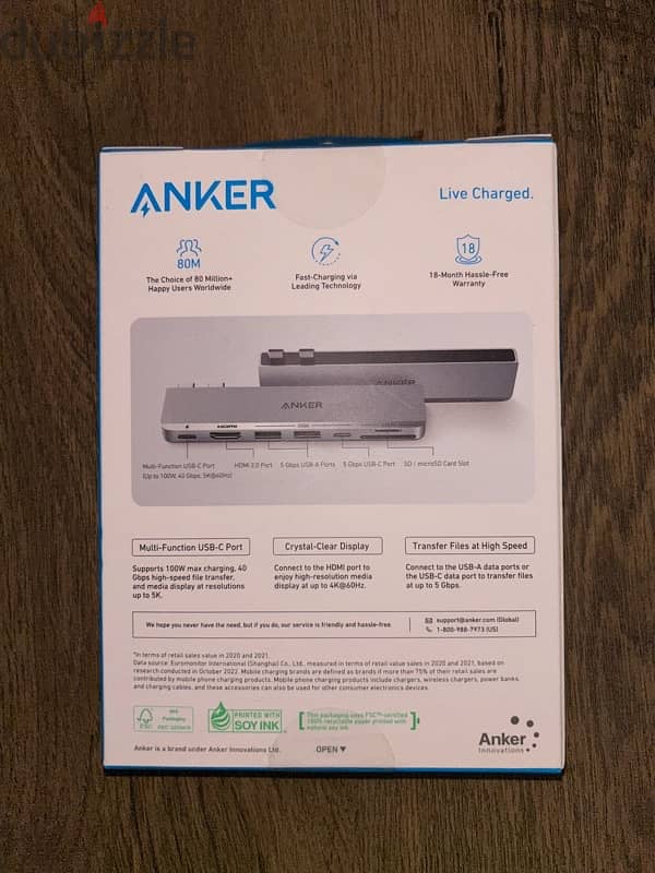 Anker 547 USB-C Hub 7-in-2 for MacBook 1