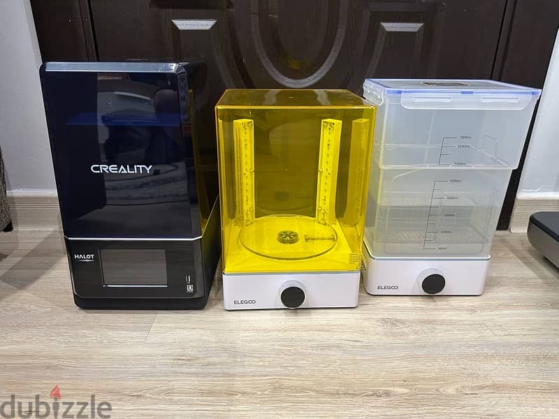 3d resin printer + curing station 0