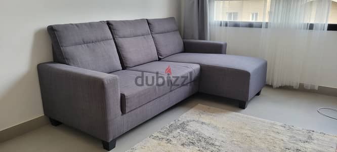 3-seat sofa, with chaise longue