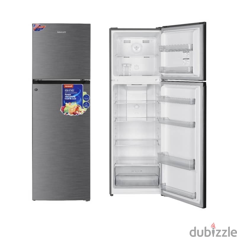 ADMIRAL (Made in USA) - Double Door Refrigerator, 430 Litres, Inox 1