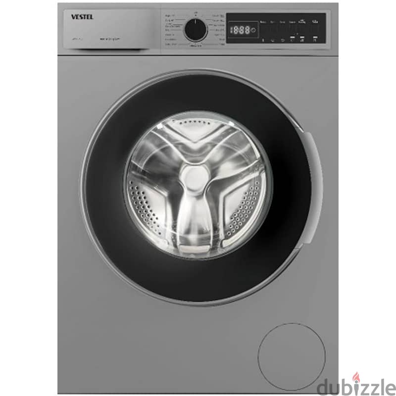 VESTEL (Made in Turkiye) Front Load Washer 8kg 1000 RPM, Silver 1